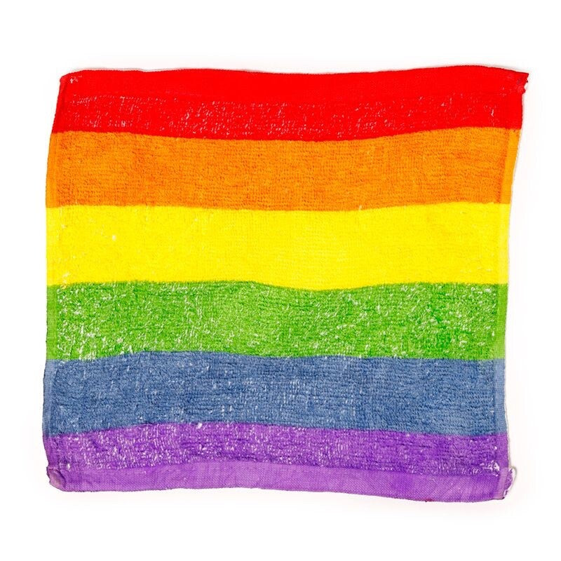 Christmas Bright Rainbow Magic flannel Compressed Travel Towel bath LGBT Holiday