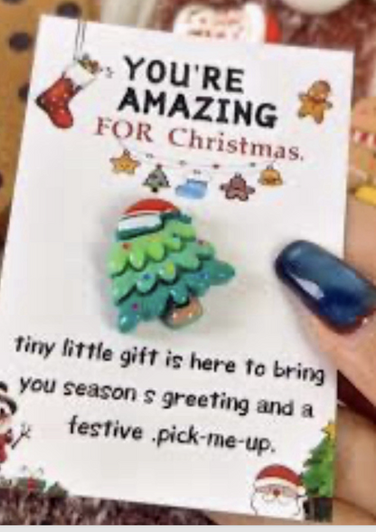 Christmas Gift Pocket Hug Your Amazing Santa Reindeer In Card Gift Secret Santa