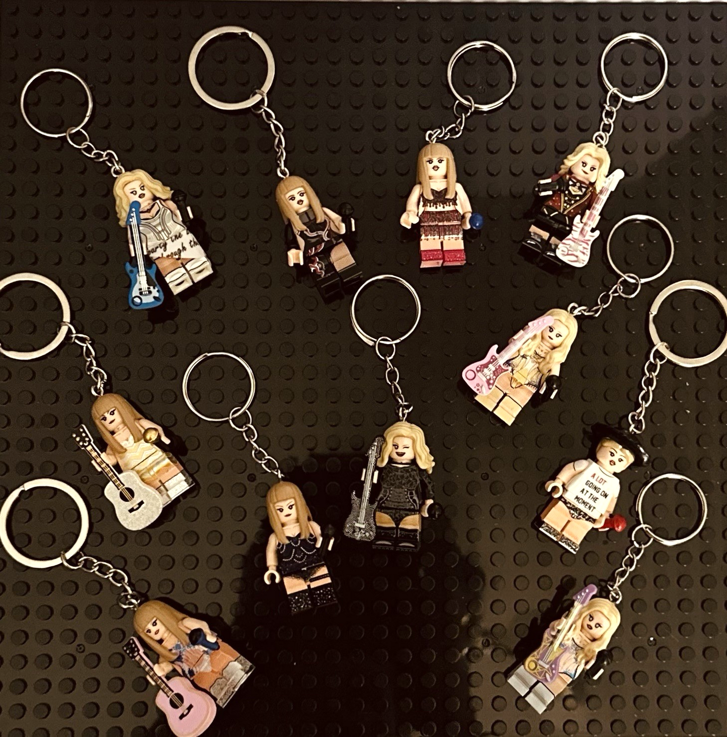 Cute Taylor Inspired 3D Mini Figure Keyring Keychain Eras Gift Music Pop Singer
