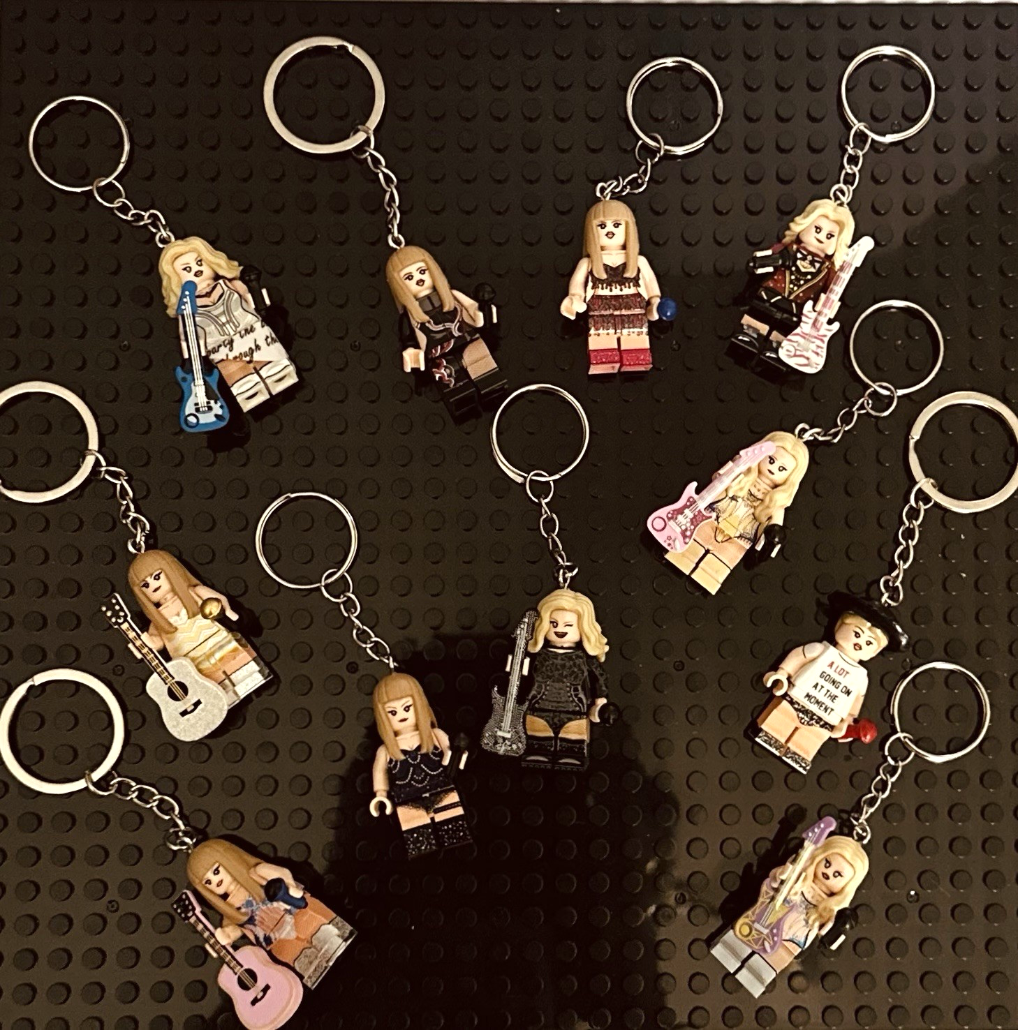 Cute Taylor Inspired 3D Mini Figure Keyring Keychain Eras Gift Music Pop Singer