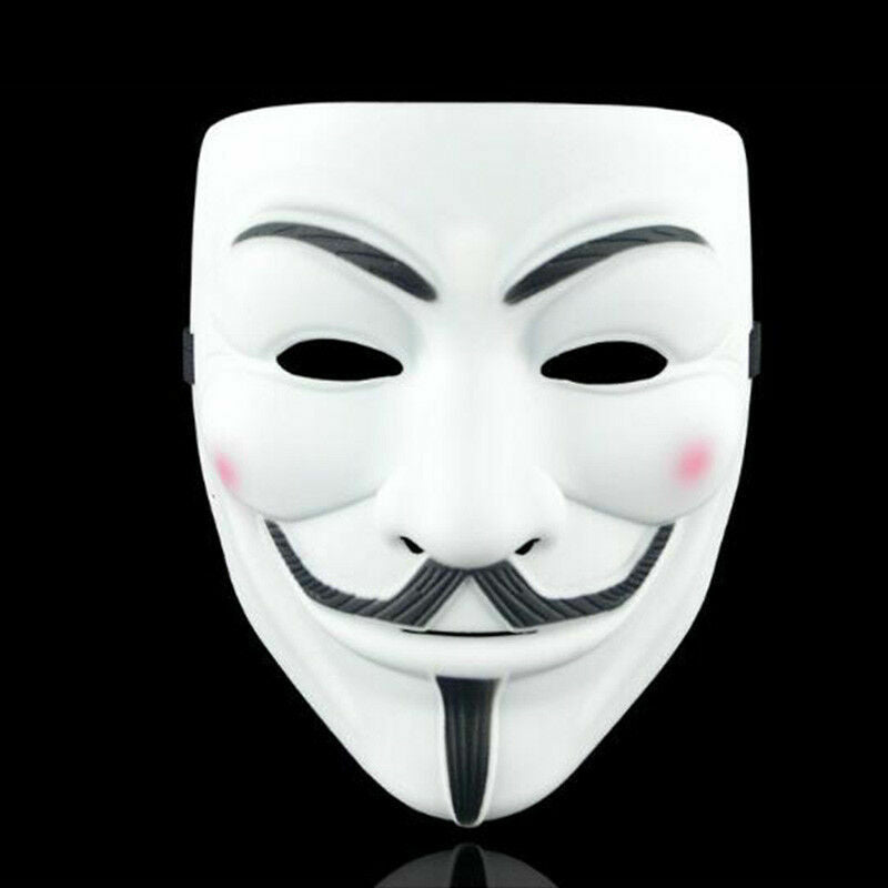 Anonymous Halloween Face Mask Hacker V Vendetta Guy Faulks Fancy Dress Party