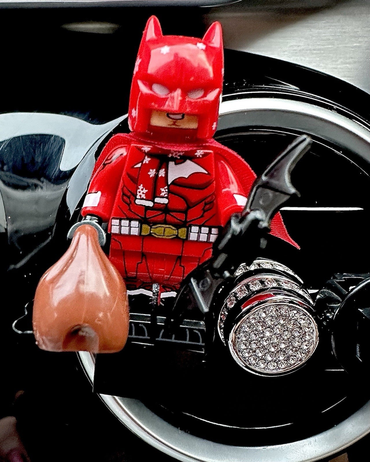 Christmas Batman Car Air Vent Freshener Mini Figure Clip Scent Handmade Gift