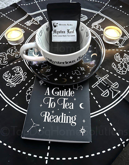 Gypsy Fortune Telling Tea Cup & Saucer Tea Leaf Reading Set Inc Tea leaves Gift