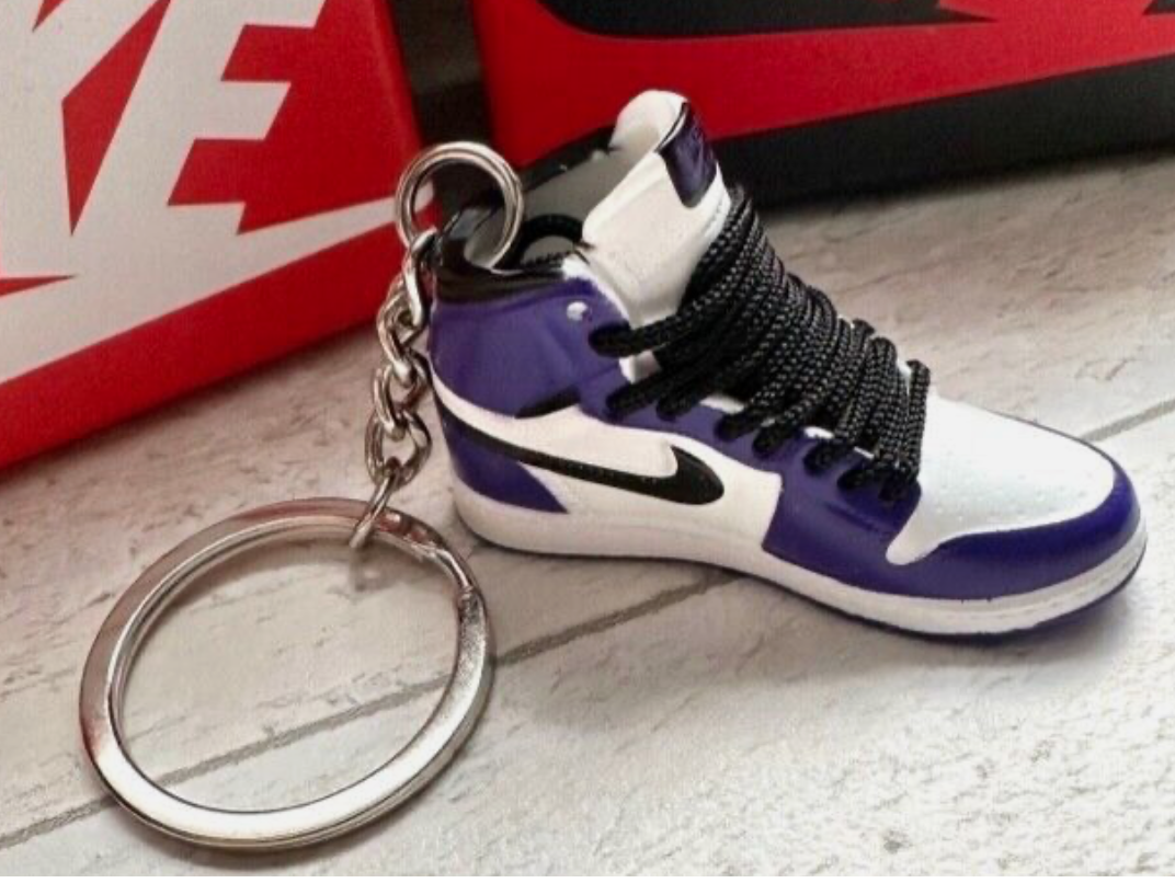 Nike trainer Sneaker keyring 3D Jordan Mini keychain sports shoe Car Key No Box.
