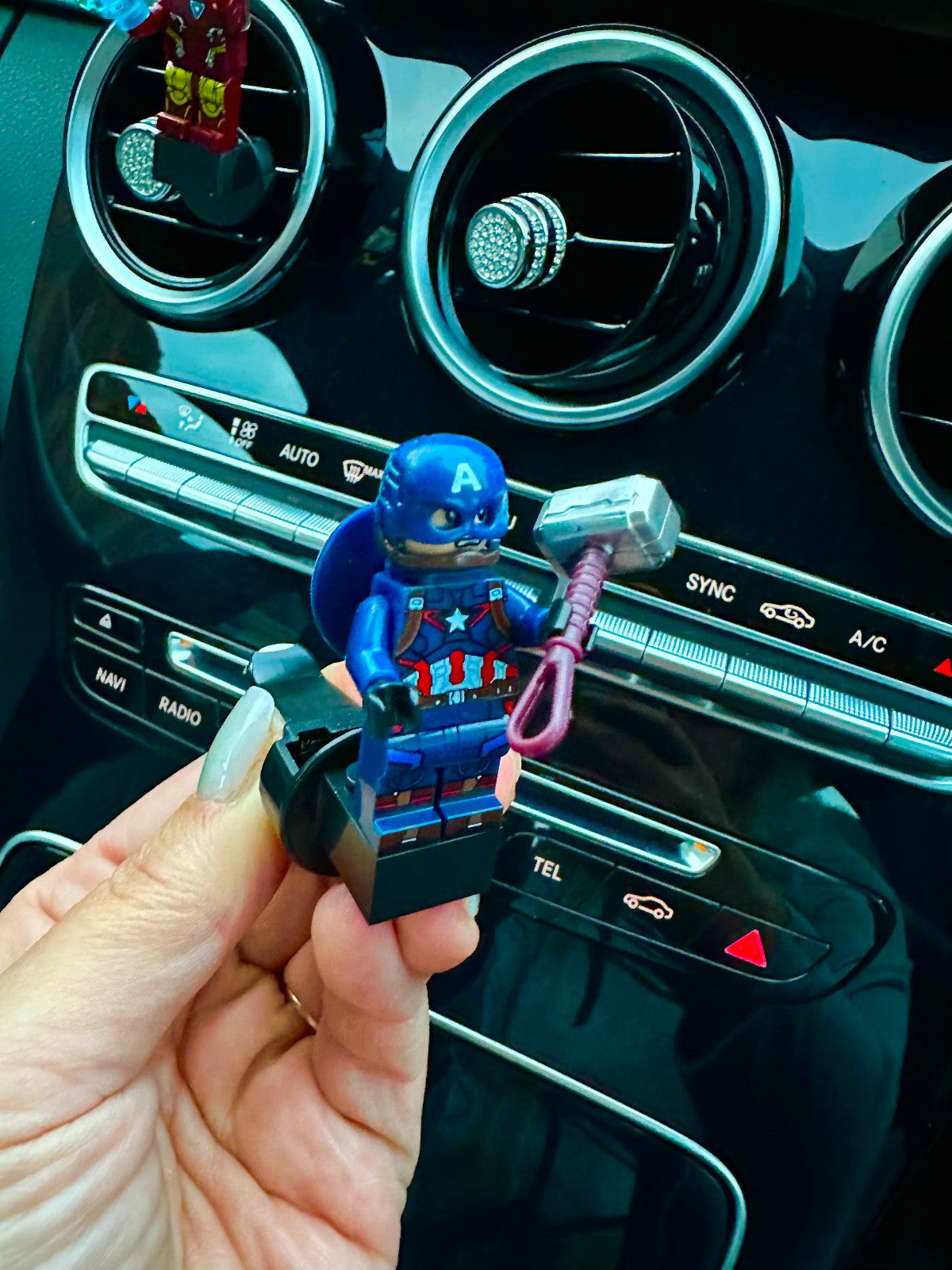 Marvel Hulk Thor Air Freshener Mini Figure Car Clip Vent Scent Fathers Day Gift