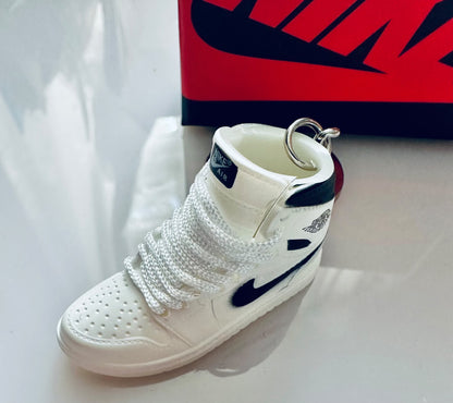 Mini Nike Keyring Sneakers 🔥3D Jordan 1 keychain Trainer Sports Shoe & gift box