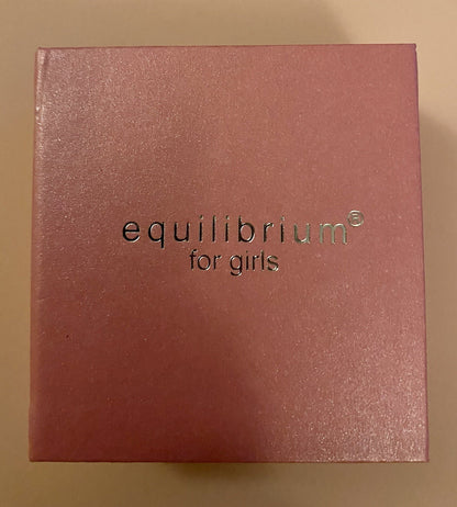 Busy bumble Bee Silver Plate Necklace Equilibrium Pink Gift Boxed for Girls pink
