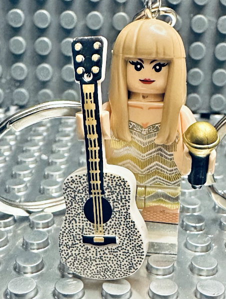 Cute Taylor Inspired 3D Mini Figure Keyring Keychain Eras Gift Music Pop Singer