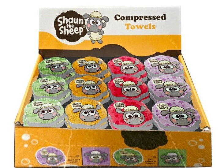 Shaun The Sheep Magic flannel Compressed Travel Towel wash bath kids Holiday