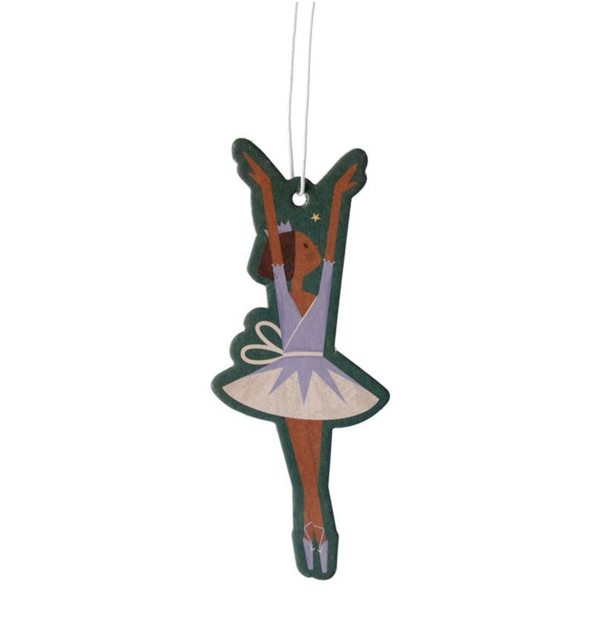 Ballerina Christmas Car Van Hanging Air Freshener Wardrobe Nutcracker Cookie