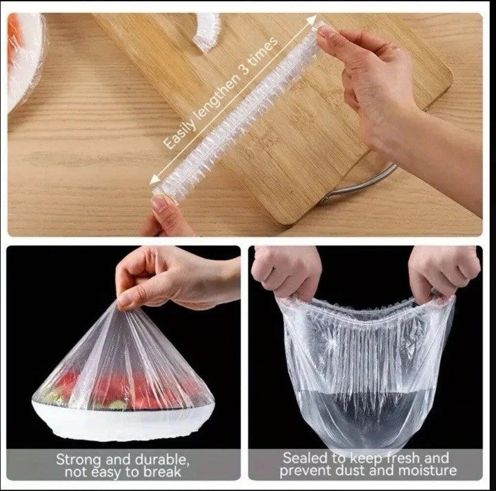 Elastic Food Bags Storage Fresh Keeping Bowl Covers Party Plates Buffet Picnic