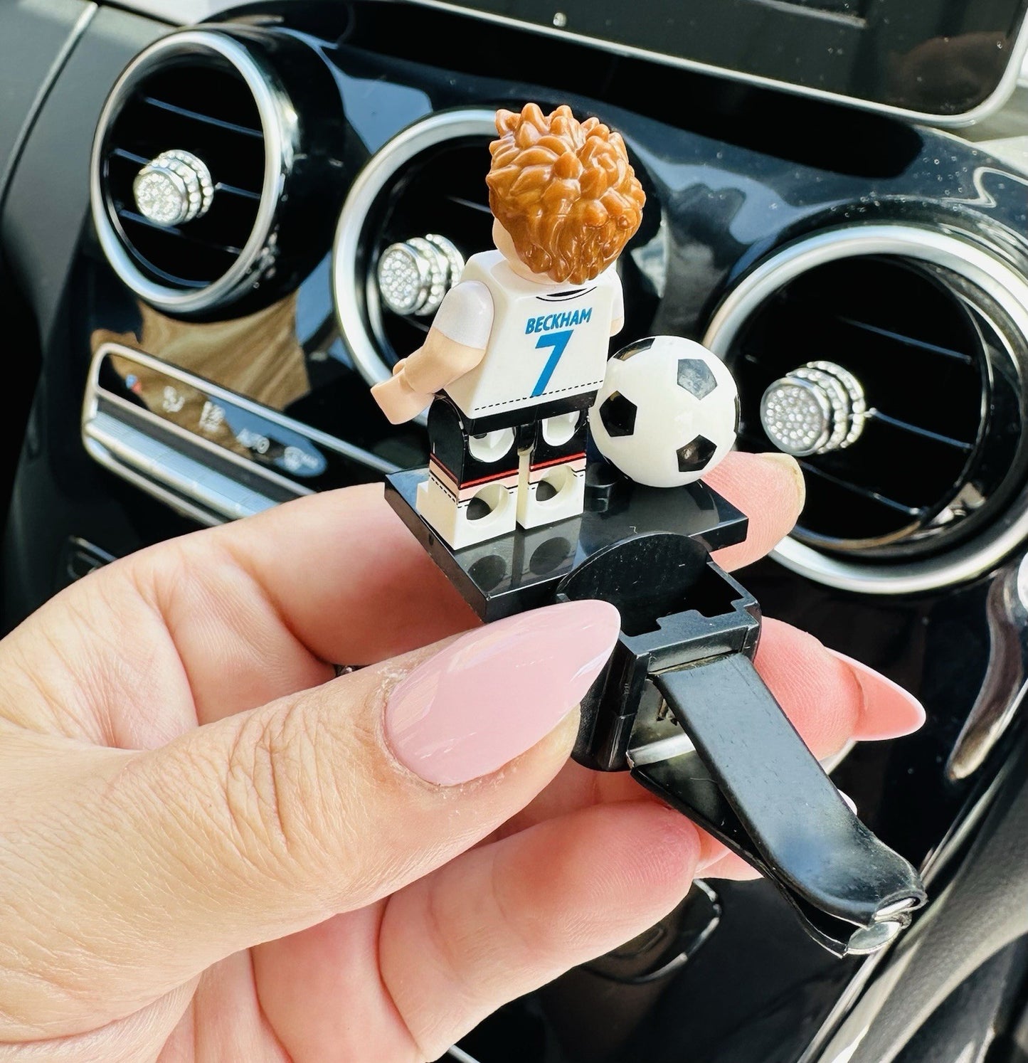 England Football Air Freshener Mini Figure Car Clip Vent Scent Fathers Day Gift