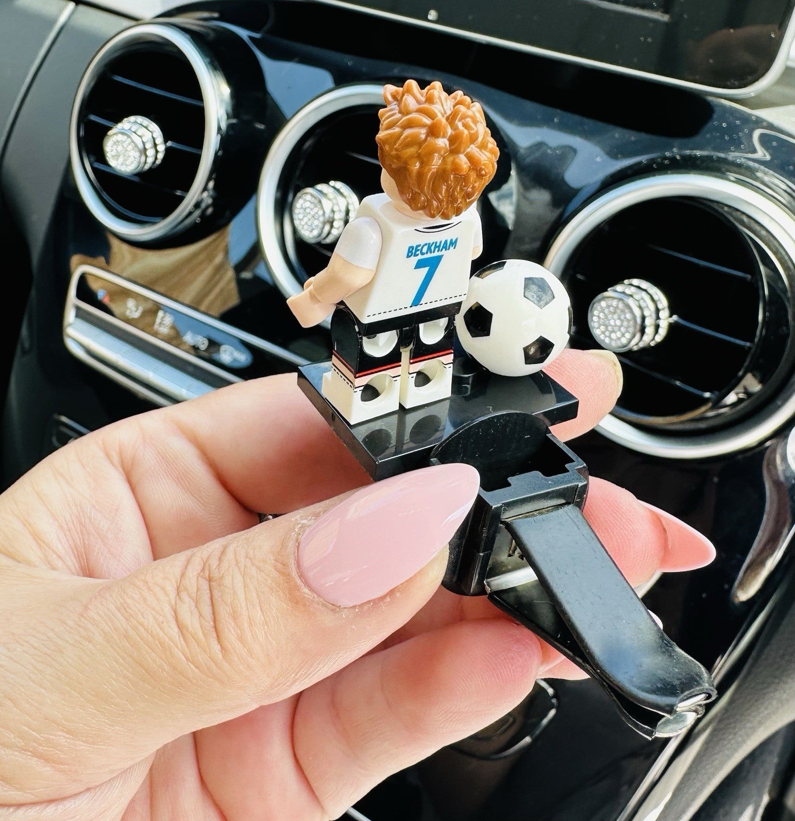 England Football Air Freshener Mini Figure Car Clip Vent Scent Fathers Day Gift