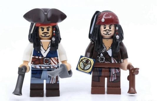Pirate 3D Minifigure Captain Jack Sparrow Tricorn Hat POTC