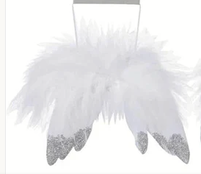 Christmas Guardian Angel Wings Feather Gift Hanging Xmas Tree Decoration