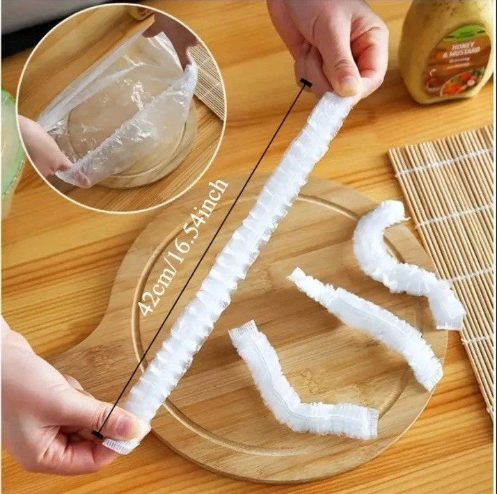 Elastic Food Bags Storage Fresh Keeping Bowl Covers Party Plates Buffet Picnic