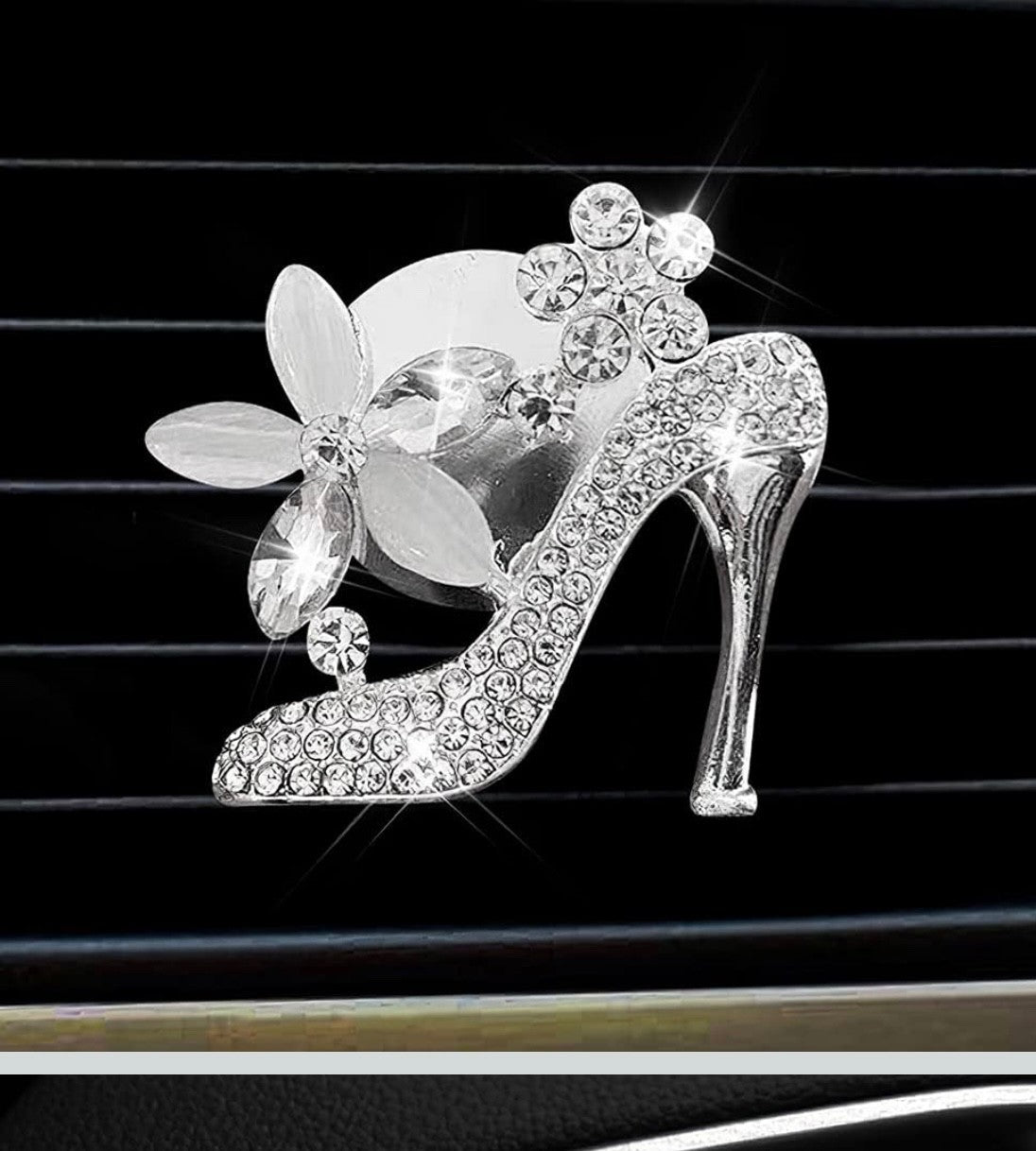 Car Handbag & shoe Air Freshener Bling Clip Vent Crystal Scented Christmas Gift