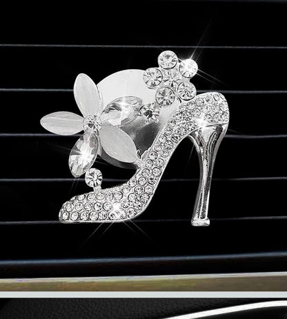 Car Handbag & shoe Air Freshener Bling Clip Vent Crystal Scented Christmas Gift