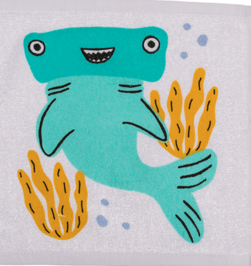 Xmas Sealife Fish Shark Magic Flannel Towel Kids Wash Cloth Bath Seahorse Nemo