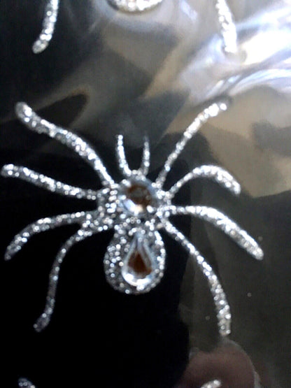 15 spider Halloween Temporary Tattoo Body Art glitter sparkly Decoration girly