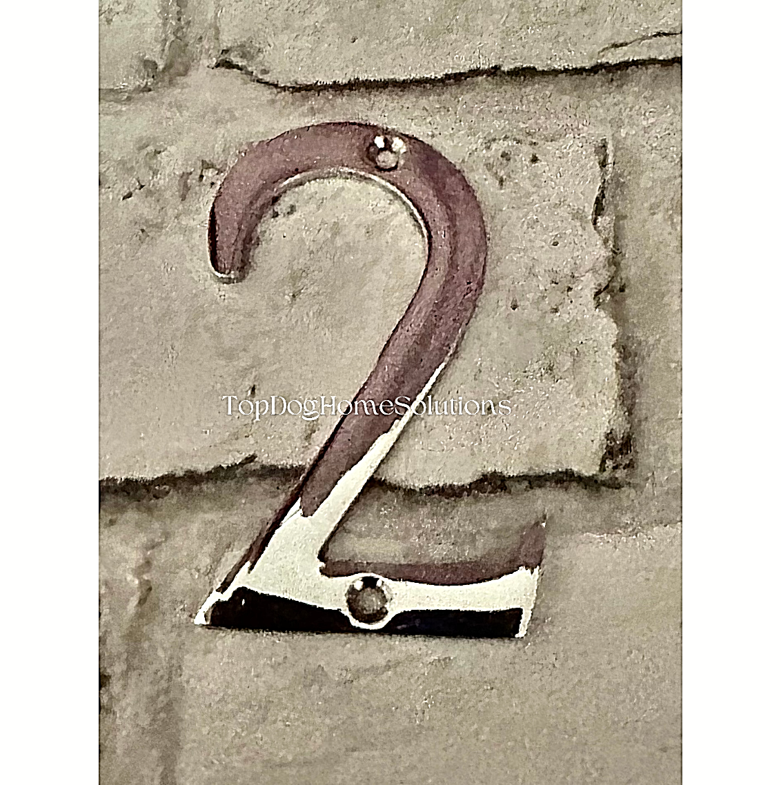 Large Polished Chrome Door Numbers House Flat Shop 3" 75mm Letters Inc Screws