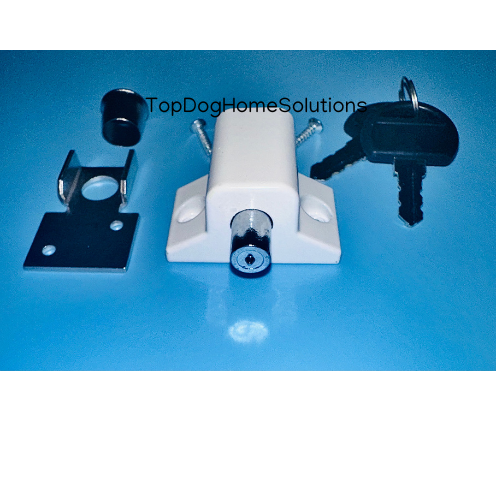Sliding Patio Door Lock Security Dead Bolt Push Key Locking UPVC Metal Windows