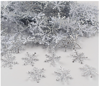 Snowflakes Christmas Confetti 20mm Table Sprinkles Party Decorations Xmas 300pcs