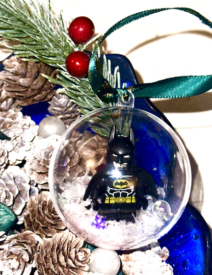 Christmas Pink Batman Mini Figure Bauble Hanging Snowflake Tree 3D Handmade Gift