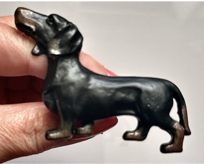 Dachshund Dog Nob Knob Cupboard drawer pull Handle Antique Sausage Dog Gift