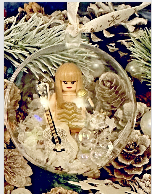 Christmas Taylor Mini Figure Bauble Hanging Snowflake Tree 3D Eras Tour Handmade