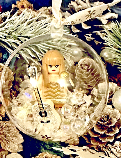Christmas Taylor Mini Figure Bauble Hanging Snowflake Tree 3D Eras Tour Handmade