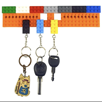 Brick Keyring Key Car KeyChain compatible With building bricks Blocks Gift Toy