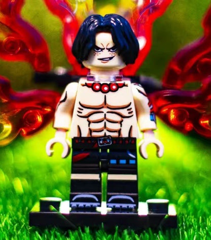 One Piece Luffy Ace Nami Sanji Broke Robin Franky 15 Pcs Minifigures Toy Brick