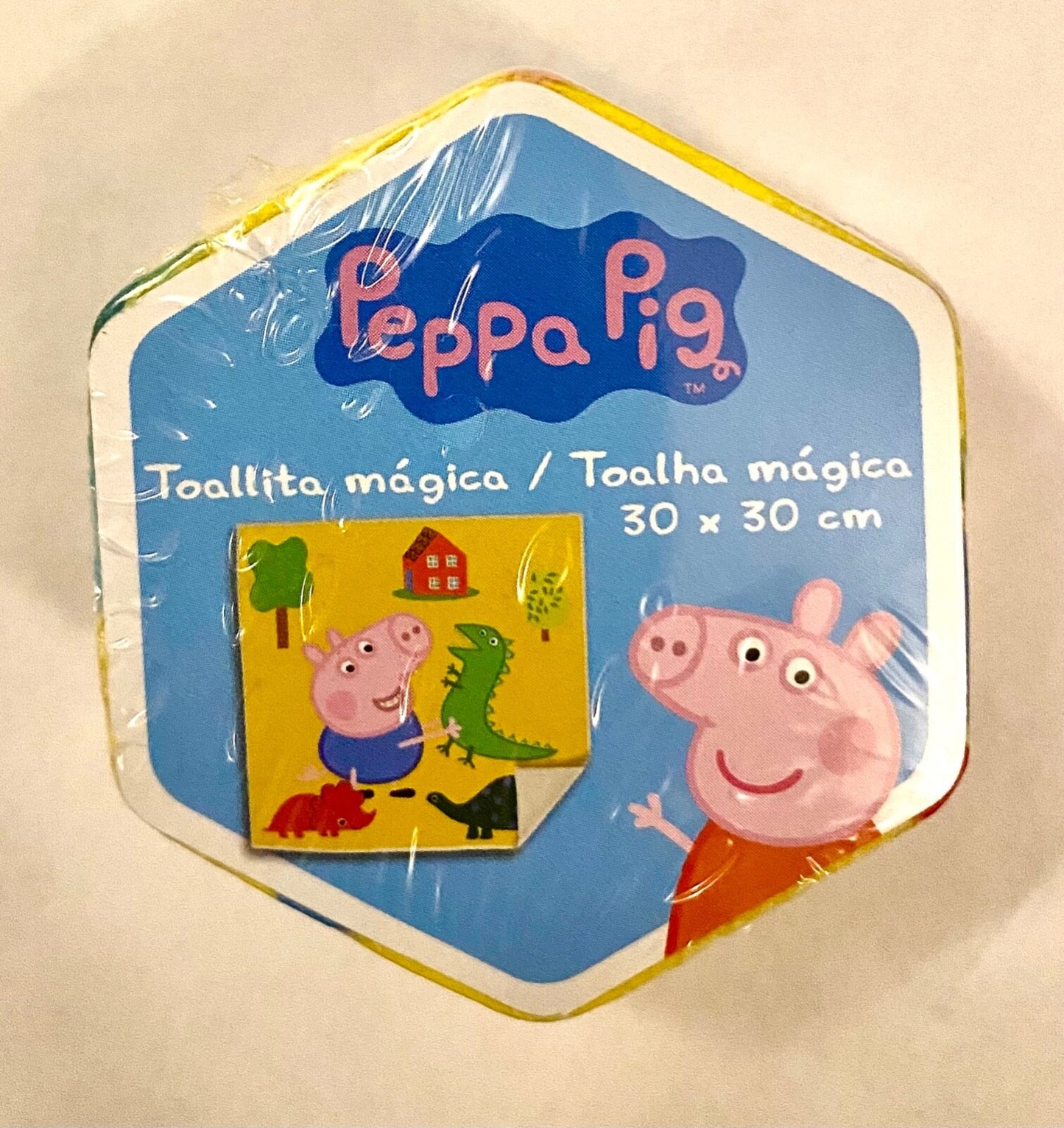 Peppa Pig & George kids magic flannel Expanding wash cloth bath travel towel