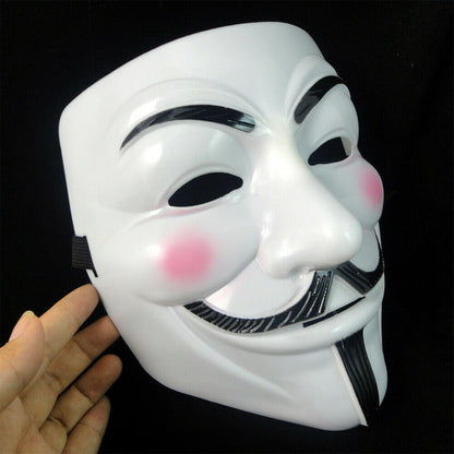 Anonymous Halloween Face Mask Hacker V Vendetta Guy Faulks Fancy Dress Party