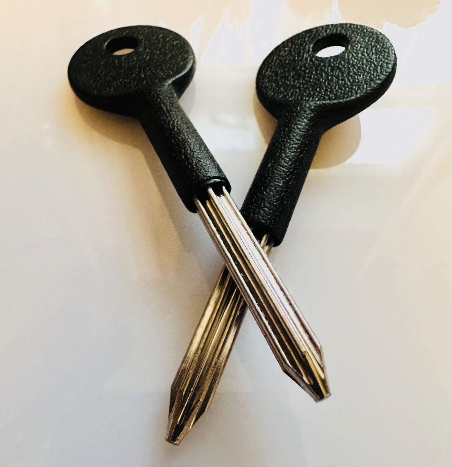 SPARE STAR SECURITY KEY Chubb Rack Bolt Door Window Lock Replace Lost black TDHS