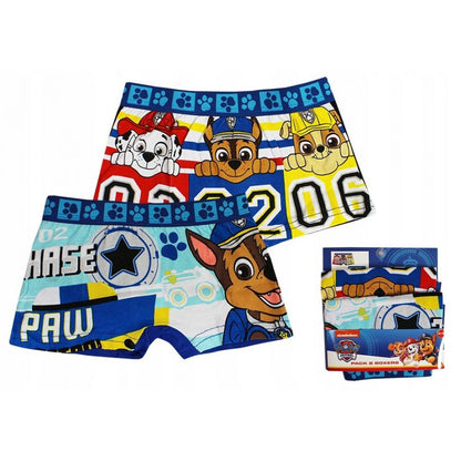 Boxer Shorts Boys Paw Patrol official Trunks Underwear pants cotton x 2 pairs