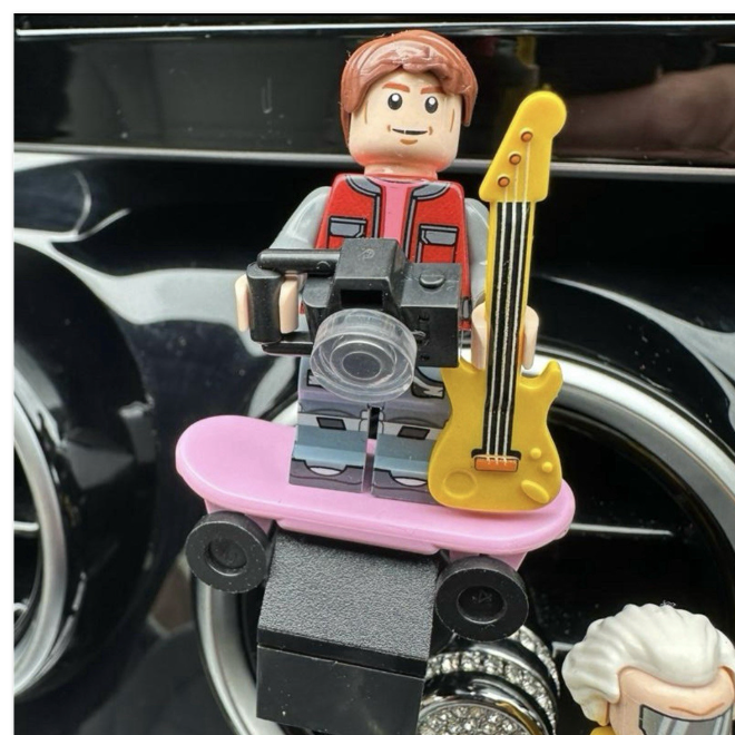 Back To The Future Car Air Freshener Mini Figure Clip Vent Marti Doc Scent Gift