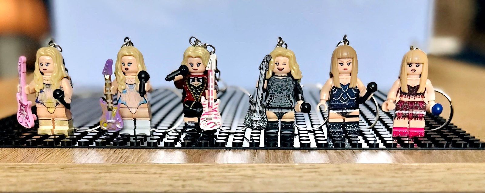Cute Taylor Inspired 3D Mini Figure Keyring Keychain Eras Gift Music Pop Singer
