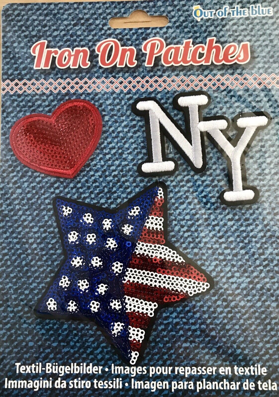 3 Sequin Motif Badges Clothes Fabric Patch Embroidered iron sew Appliqué Design
