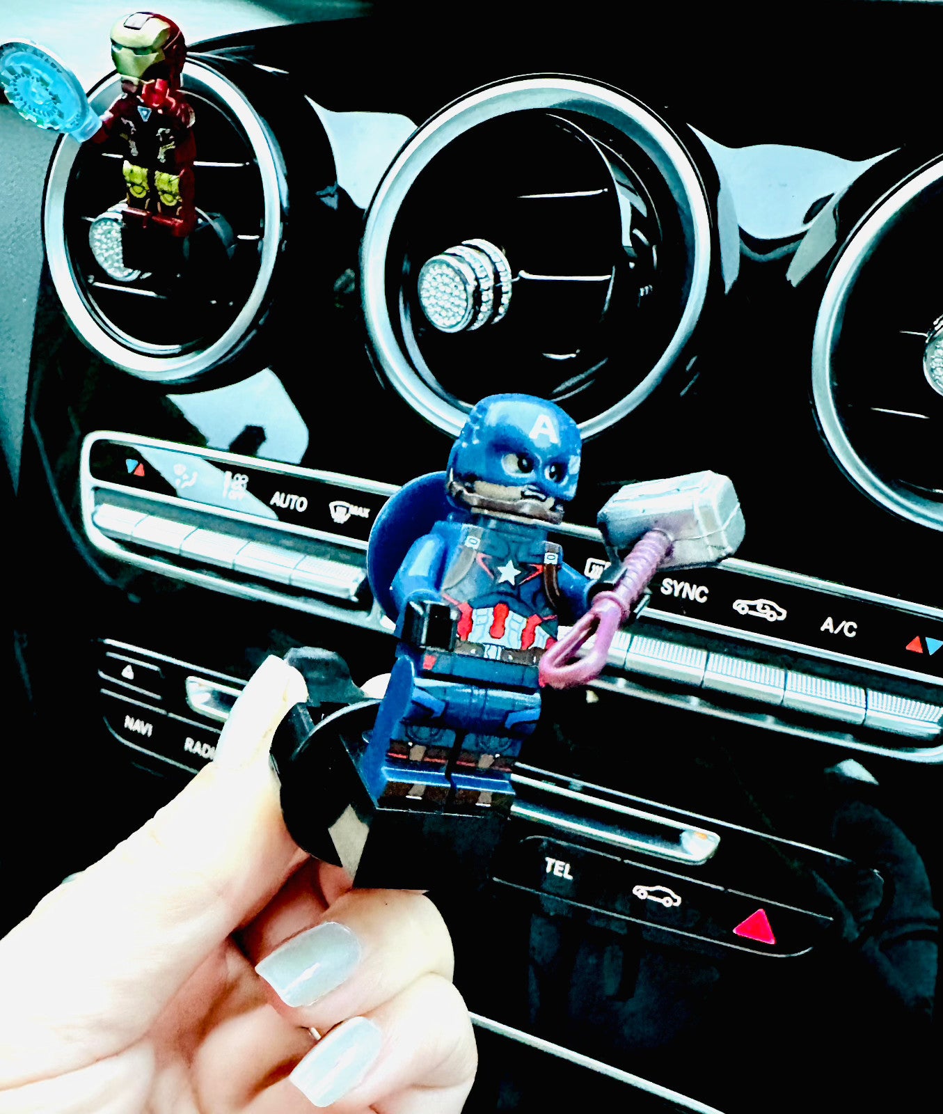 Marvel Hulk Thor Air Freshener Mini Figure Car Clip Vent Scent Fathers Day Gift
