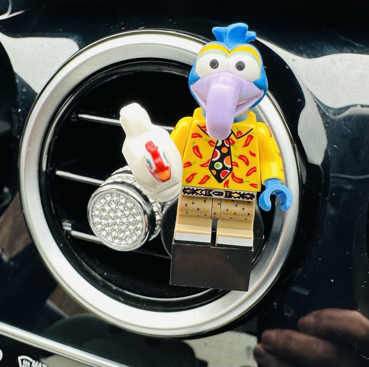 The Muppets Kermit Custom Lego Car Air Freshener Mini Figure Clip Vent  71033