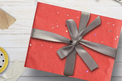 Valentine’s Red Glitter Tissue Paper Wrapping 6 Sheets Gifts Crafts Love