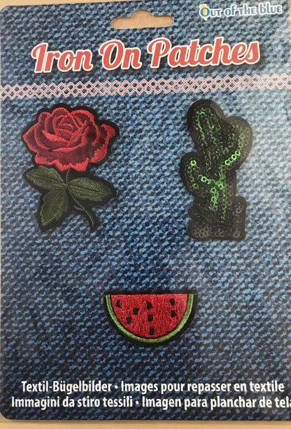 3 Sequin Motif Badges Clothes Fabric Patch Embroidered iron sew Appliqué Design
