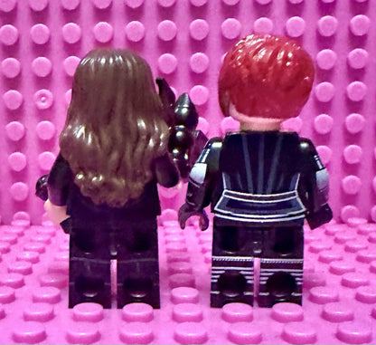 Rock Music Ozzy Sharon Osbourne Minifigure Couple Black Mini Figure Rock Band