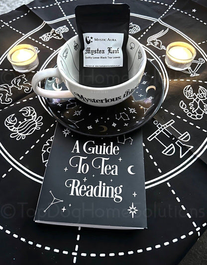 Gypsy Fortune Telling Tea Cup & Saucer Tea Leaf Reading Set Gift Ceramic