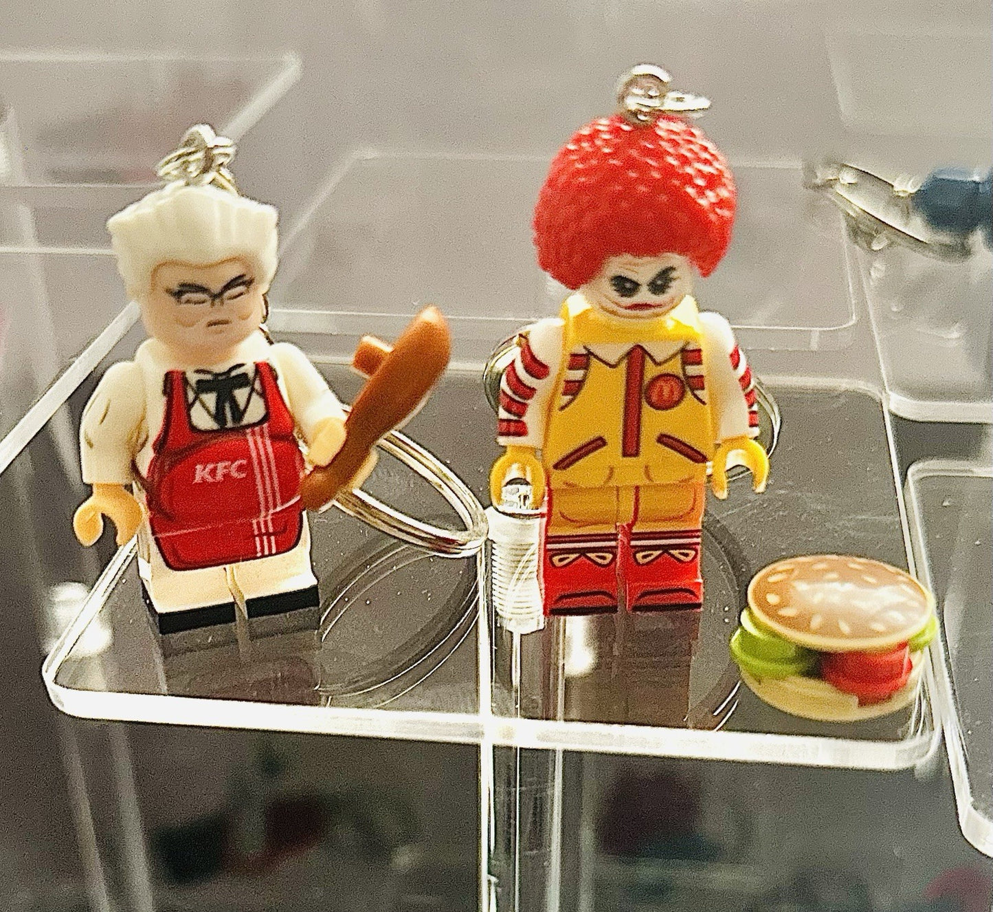 McDonalds Ronald McDonald Figure keyring 3D Bag Charm present gift Bricks Mini