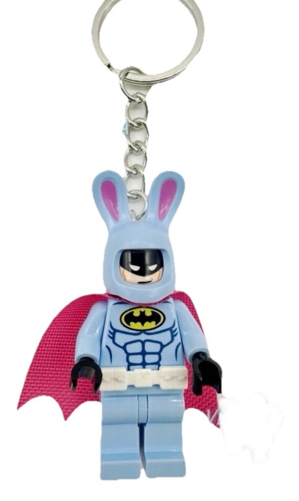 Bunny Rabbit Batman Keyring Pink Fairy Blue Keychain Gift
