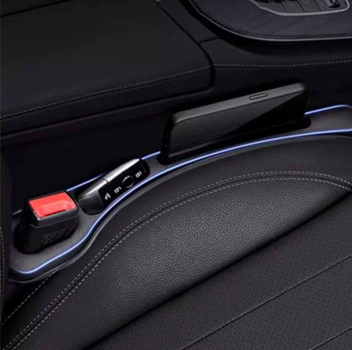 Pair Of Car Seat Gap Storage Phone Keys Side Strip interior Black Filling Strip
