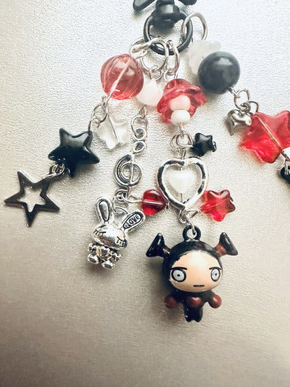 Pucca & Garu Keyring Bag Charm Cute Cartoon Anime Gift Couples Set